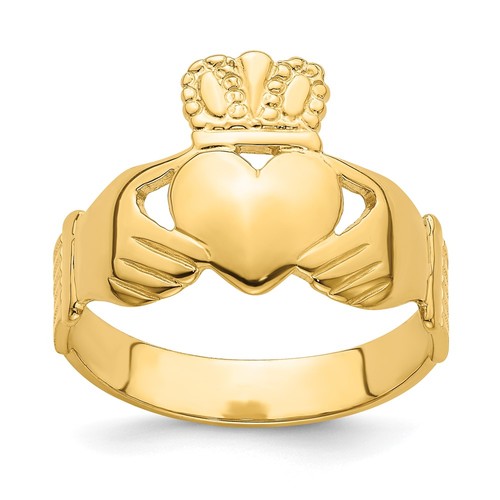 14k yellow gold mens - yellow, polished