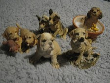 Country Artists- Group of 5 Various Dog Figures- All in Great Condition.