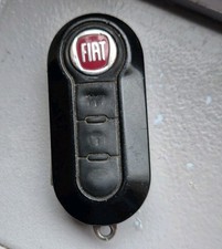 GENUINE FIAT 3 BUTTON REMOTE FLIP KEY FOB BRAVO PUNTO ETC, TESTED & WORKING