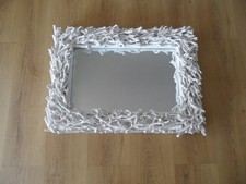 Custom Made Driftwood Mirror in White