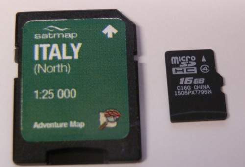 Satmap map card - map, (italy