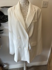 Zara Cape Jacket White Size XL