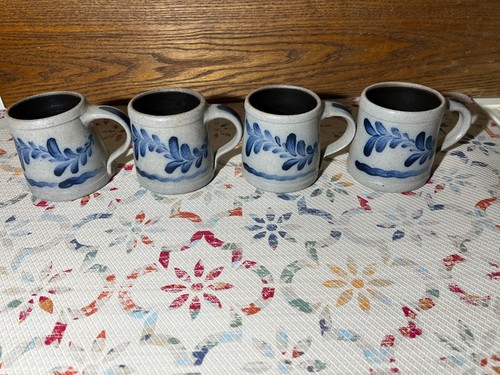 1995 rowe pottery mugs - mugs, set