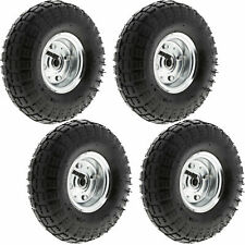 4 x 10" Inch Pneumatic Inflatable Go Kart Jockey Buggy & Bike Tyres Wheel Wheels