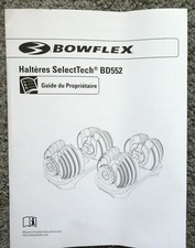 BOWFLEX SelectTech Dumbbells Secrets Instruction OWNERS Manual BD552 SPANISH