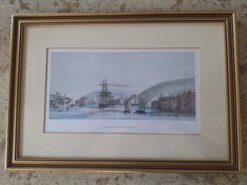 Framed nautical print - framed,