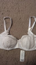 36C BOUX AVENUE UNDERWIRED  WHITE SERENA  BALCONETTE BRA  BNWOT RRP £26 SALE 
