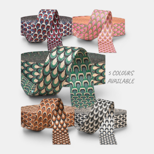 Peacock webbing 38mm strap - webbing,