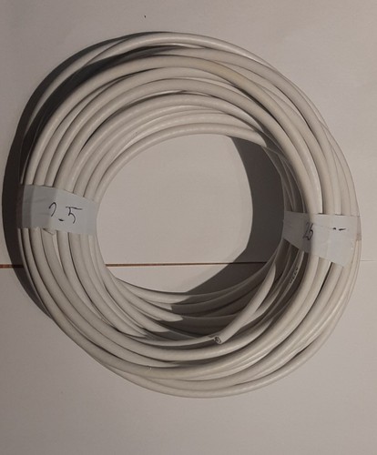 White coaxial cable sky - white,