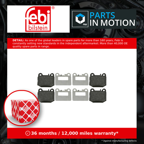 Brake pads set fits - fits, mercedes