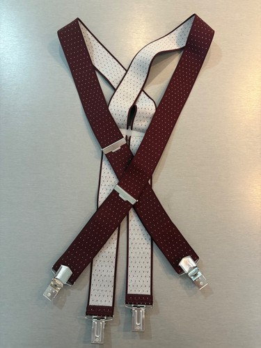 Burgundy polka dot - , vintage