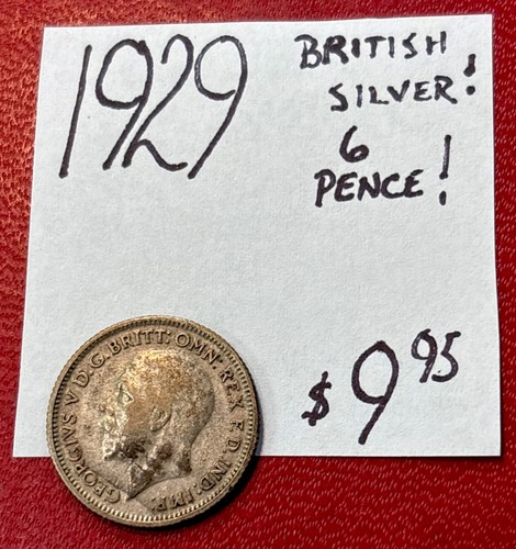 1929 british silver pence - british, silver!