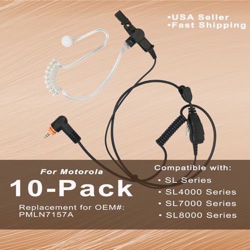 10x acoustic ptt mic earpiece - acoustic,