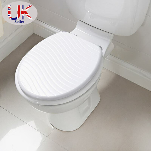 Emboss shaped toilet seat fits - shaped,