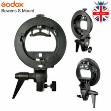 UK Godox S-Type Bracket Bowens S Mount Holder for Speedlite Flash Snoot Softbox