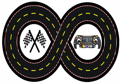 Edible racing track - edible,