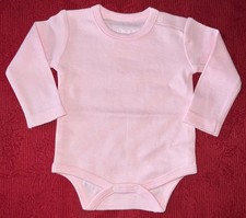 Baby Vest Bodysuit Pink Long