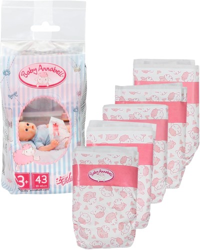 Baby annabell nappies pack - nappies, 5