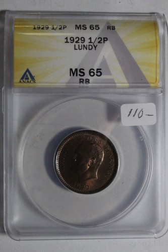 1929 lundy anacs - ms65, rb
