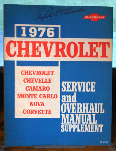 1976 chevrolet service - 1976, and