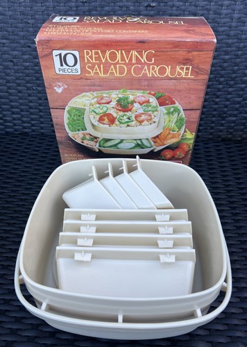 Retro revolving salad carousel - salad,
