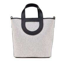 Hermes Hermès In the Loop 23 Handbag in Ecru Black Toile H Swift for Women