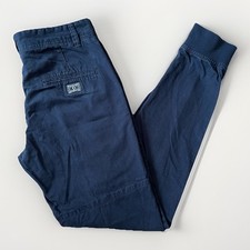 Airwalk Mens Cargo Trousers Cuffed Skater Pants Black Size S 32W 32L