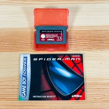 Spider-Man Nintendo Game Boy Advance Action Adventure Game Cartridge & Manual