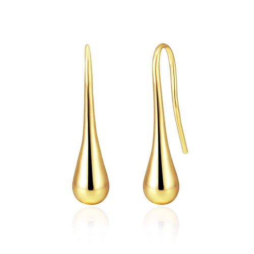 18k gold plated teardrop - plated,