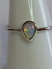 Ethiopian Opal  Ring in 925