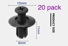 20 pcs 6MM PLASTIC RIVETS