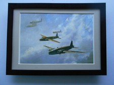 Aircraft print 'The Start Of The Offensive - Vickers Wellington - WWII' FRAMED