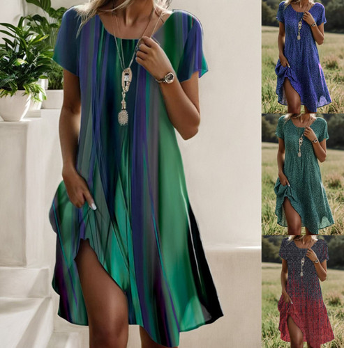Summer womens floral dresses - womens,