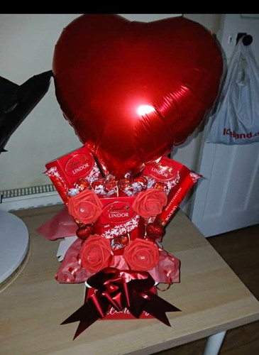 Red heart foil balloon - foil, &