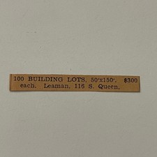 Leaman 100 Building Lots