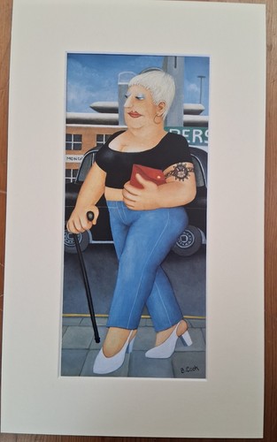 Beryl cook mounted print - print,