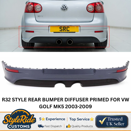 R32 style rear bumper diffuser - r32,