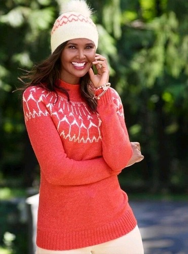 Nwt talbots fair - isle, mockneck