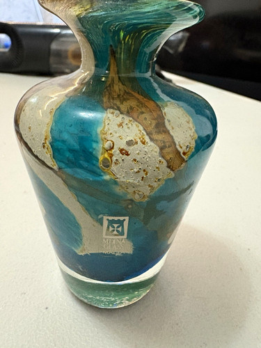 Mdina glass signed - glass, malta