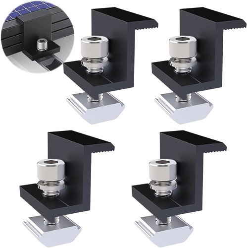 Solar panel centre - panel, clamps