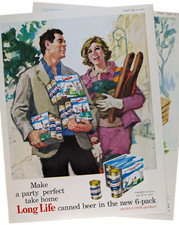 Long Life Canned Beer 6-Packs