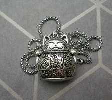 Large Titanium Maneki Neko