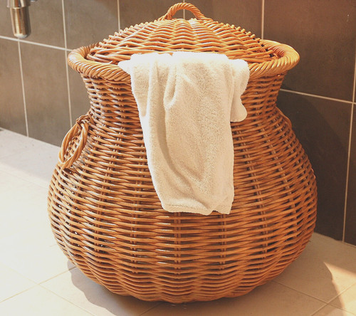 Wicker laundry basket ali - basket, /