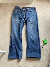 Addict Denim Blue Wash Look Straight Leg Jeans Size W32 L26 Streetwear Urban