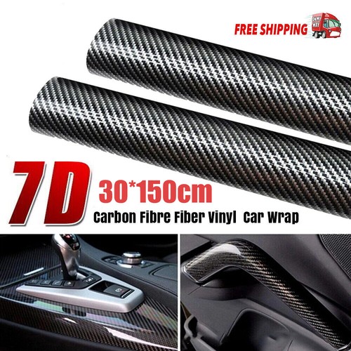 Black carbon fibre vinyl - black,