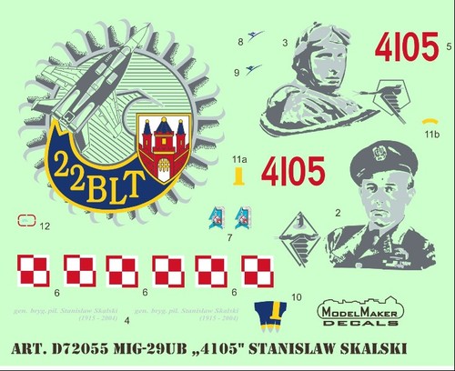 Model maker decals d72055 - decals, 1:72
