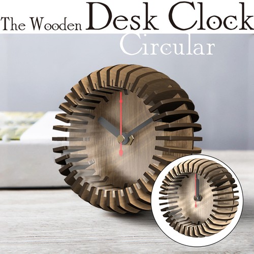 Wooden clock puzzle - clock, model