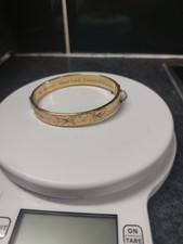 Vintage Solid 9ct Gold Hinged