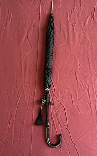 Vintage black umbrella parasol - vintage,