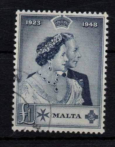 Malta kgvi 1948 - kgvi, £1